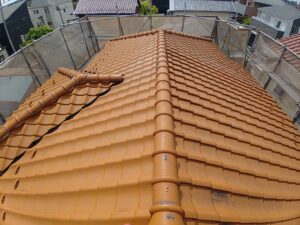 川越市の現場の屋根
