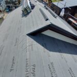 スーパーガルテクト施工中