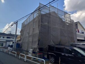 ふじみ野市外壁塗装現場