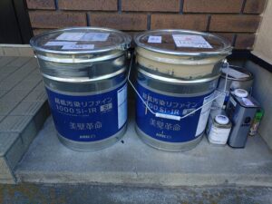 外壁塗装の使用塗料。